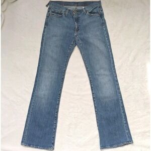Polo Jean Ralph Lauren 32 Kelly Stretch Denim Light‎ Blue Mid Rise Bootcut Y2K